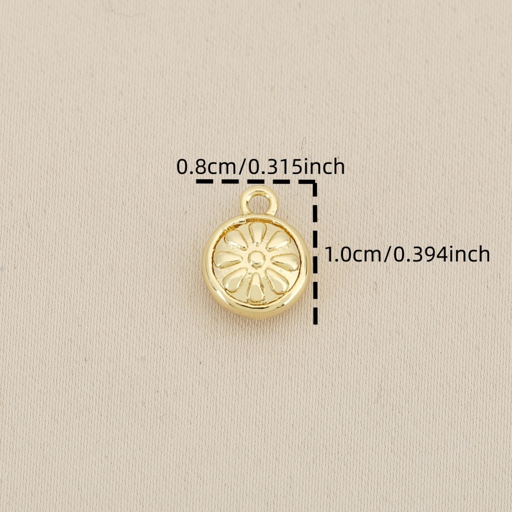3pc Round Copper & Synthetic Zirconia Pendant Set